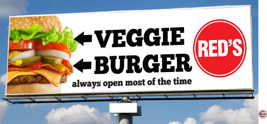 Veggie Burger Billboard